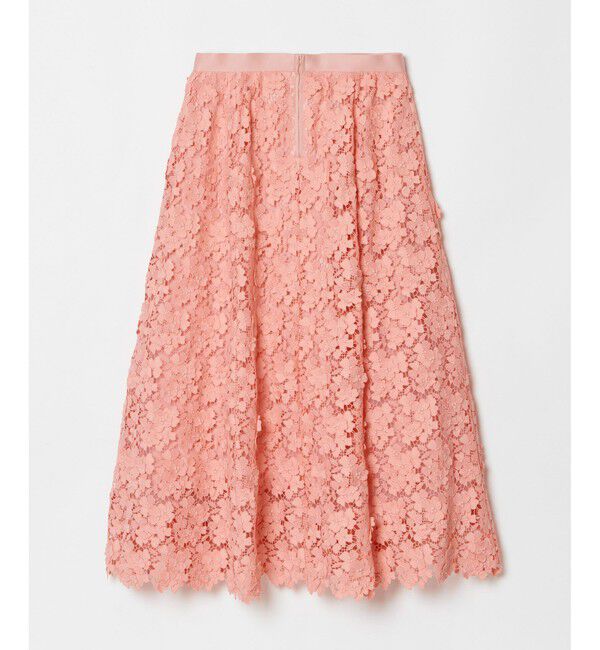 LOULOU WILLOUGHBY「【LOULOU WILLOUGHBY】ケミカルフラワーレーススカート」|フレア|