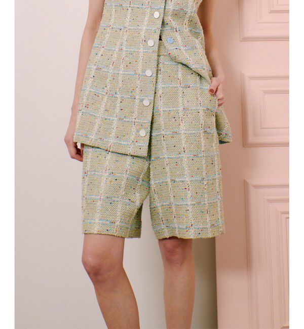 LOULOU WILLOUGHBY「【LOULOU WILLOUGHBY】LINTONツイードハーフパンツ」|その他|