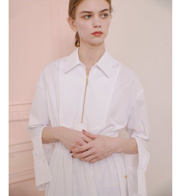 LOULOU WILLOUGHBY「【LOULOU WILLOUGHBY】ボリュームギャザーシャツワンピース」|ワンピース|