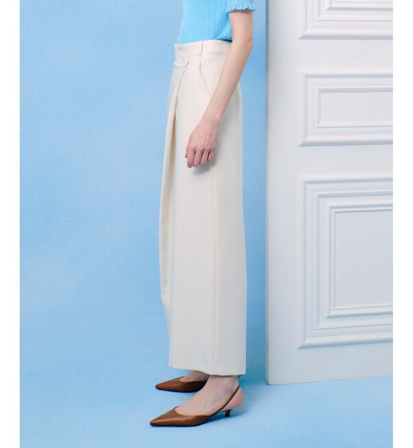 LOULOU WILLOUGHBY「【LOULOU WILLOUGHBY】アシメタックワイドパンツ」|チノ|