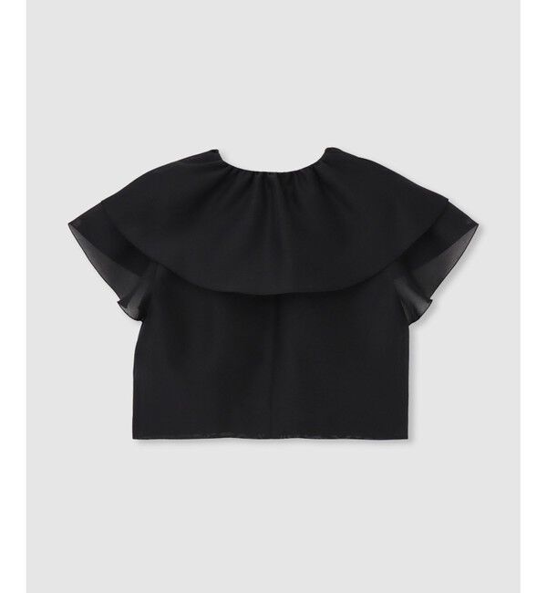 LOULOU WILLOUGHBY「【LOULOU WILLOUGHBY】オーガンジーフリルジャケット」|テーラードジャケット|