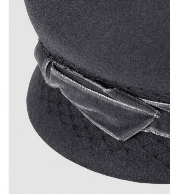 LOULOU WILLOUGHBY「【LOULOU WILLOUGHBY】ベロアリボンキャスケット」|キャップ・キャスケット|