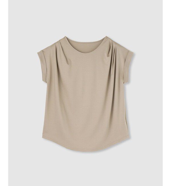 allureville「ショルダータックフレンチプルオーバー」|Tシャツ・カットソー|モカ