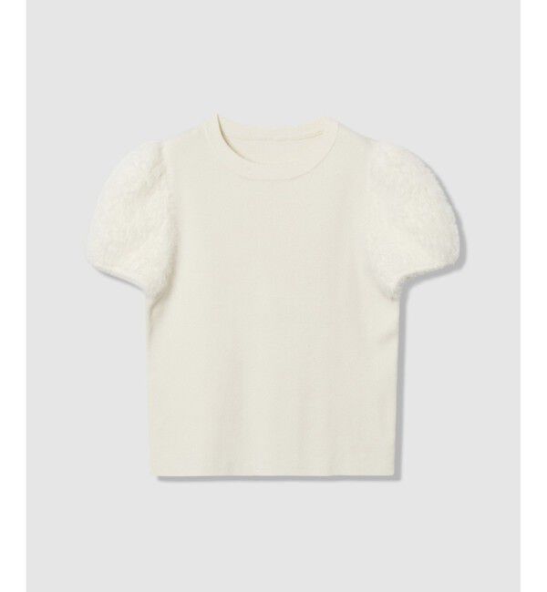 LOULOU WILLOUGHBY「WEB限定【LOULOU WILLOUGHBY】フェザースリーブプルオーバー」|ニット・セーター|