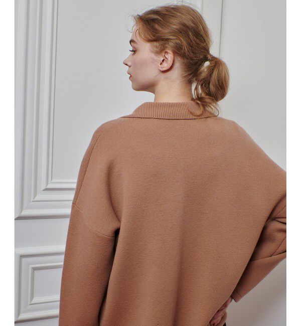 LOULOU WILLOUGHBY「【LOULOU WILLOUGHBY】ファー衿ニットショートコート」|ダッフルコート|