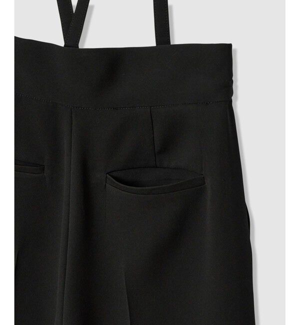 LOULOU WILLOUGHBY「【LOULOU WILLOUGHBY】ダブルクロスハイウエストサロペットパンツ」|チノ|