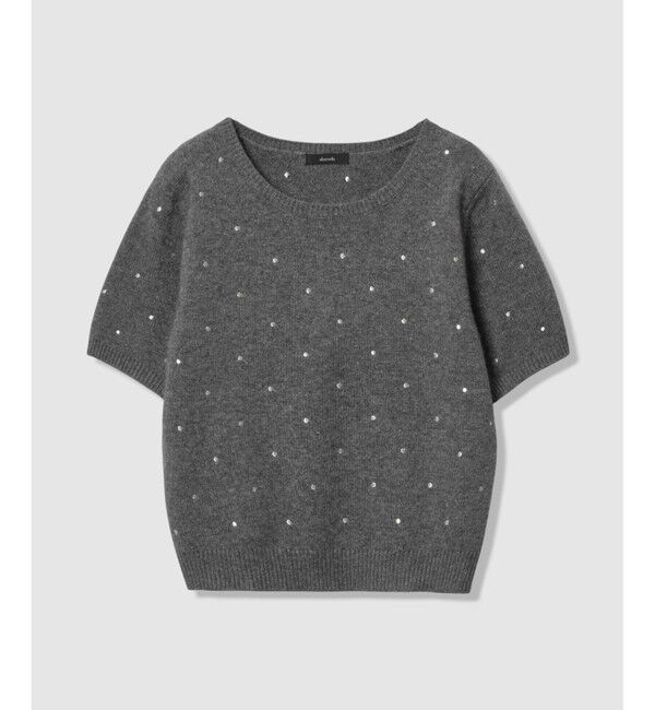 allureville「エンブロイダリードットプルオーバー」|ニット・セーター|