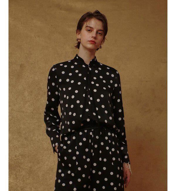 allureville「コインドットナロータイブラウス」|シャツ・ブラウス|