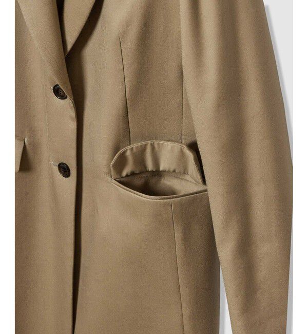 LOULOU WILLOUGHBY「【LOULOU WILLOUGHBY】ヴィスコースブレンドツイルチェスターコート」|ダッフルコート|