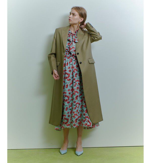 LOULOU WILLOUGHBY「【LOULOU WILLOUGHBY】ヴィスコースブレンドツイルチェスターコート」|ダッフルコート|