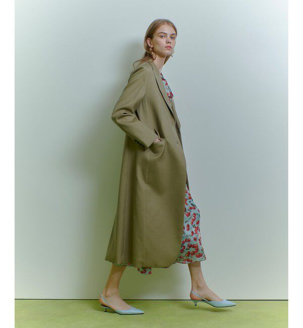 LOULOU WILLOUGHBY「【LOULOU WILLOUGHBY】ヴィスコースブレンドツイルチェスターコート」|ダッフルコート|