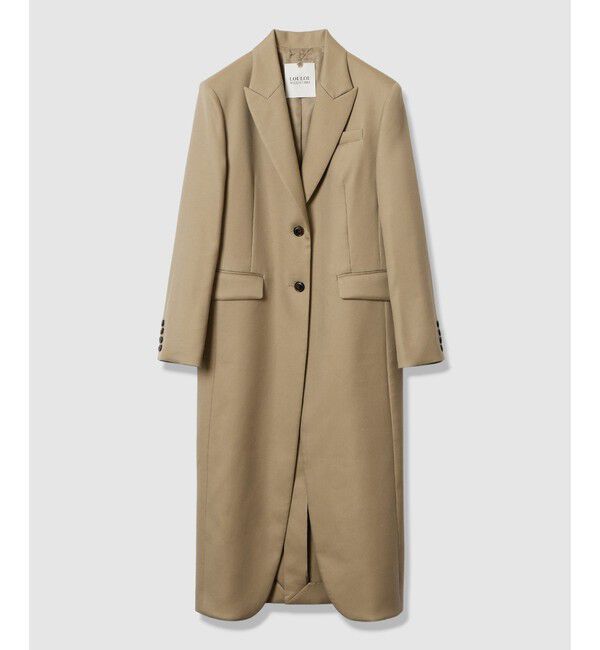 LOULOU WILLOUGHBY「【LOULOU WILLOUGHBY】ヴィスコースブレンドツイルチェスターコート」|ダッフルコート|