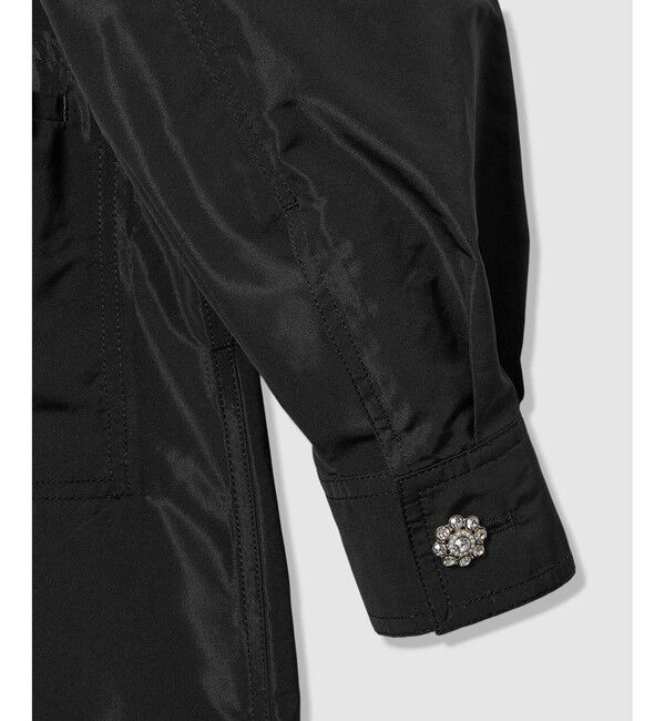 LOULOU WILLOUGHBY「【LOULOU WILLOUGHBY】タフタビジュー釦オールインワン」|オールインワン|