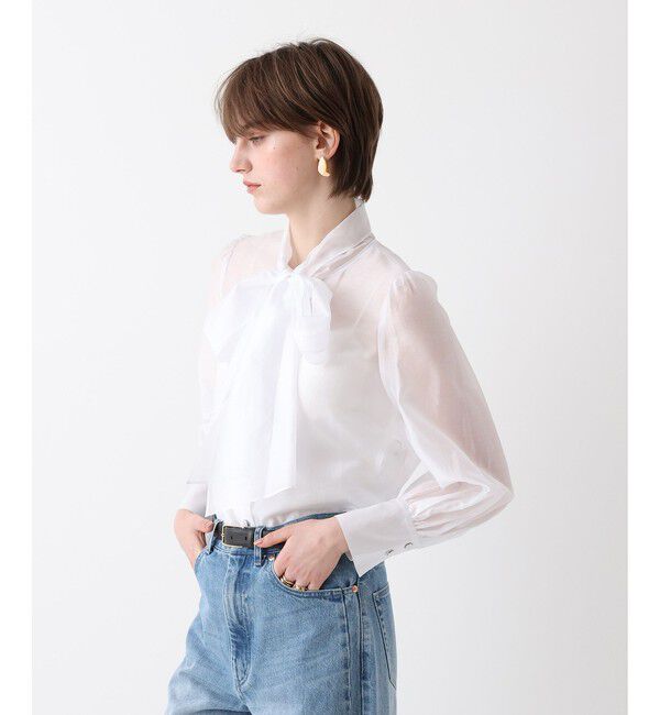 allureville「オーガンザボウブラウス」|シャツ・ブラウス|