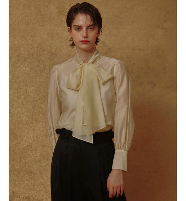 allureville「オーガンザボウブラウス」|シャツ・ブラウス|