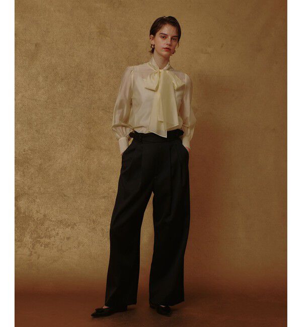 allureville「オーガンザボウブラウス」|シャツ・ブラウス|