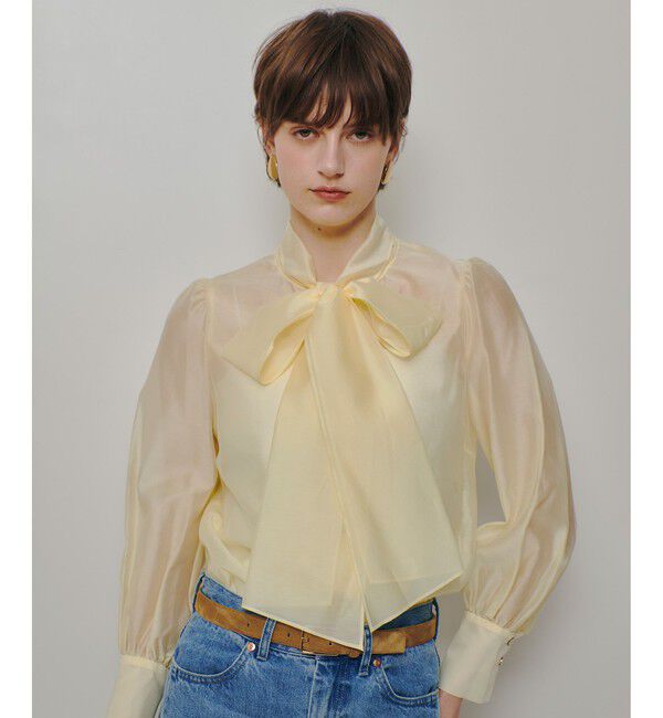 allureville「オーガンザボウブラウス」|シャツ・ブラウス|