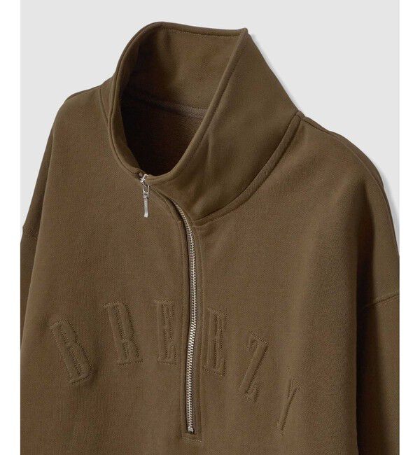 allureville「ハーフジップ刺繍プルオーバー」|Tシャツ・カットソー|