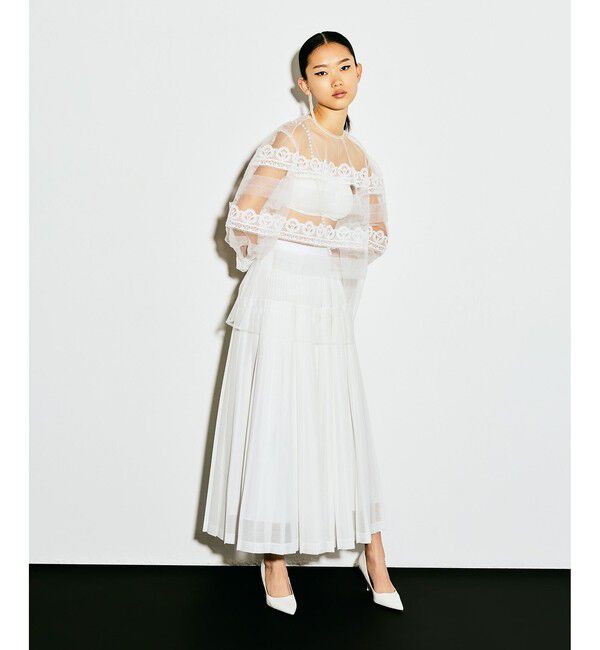 LOULOU WILLOUGHBY「【LOULOU WILLOUGHBY】チュールレースブラウス」|シャツ・ブラウス|