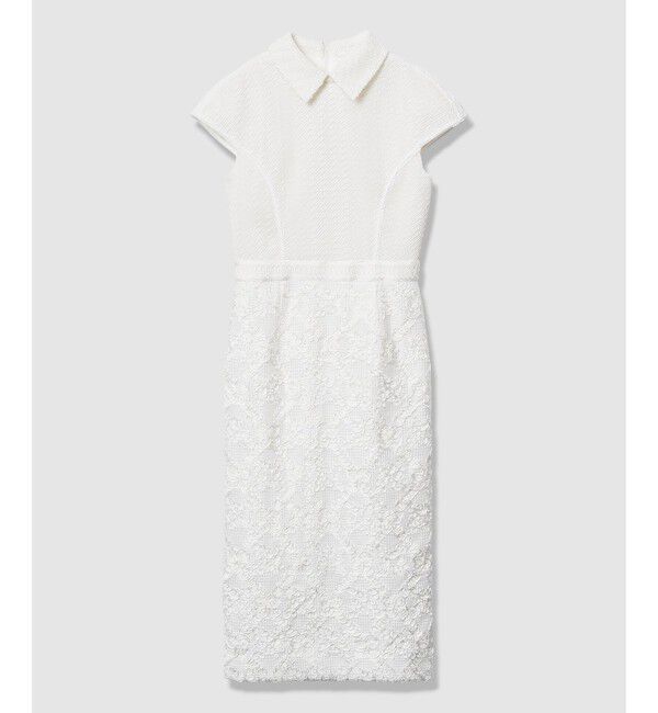 LOULOU WILLOUGHBY「【LOULOU WILLOUGHBY】コード刺繍ドッキングワンピース」|ドレス|