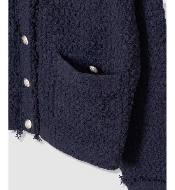 allureville「ニットツイードジャケット」|カーディガン|