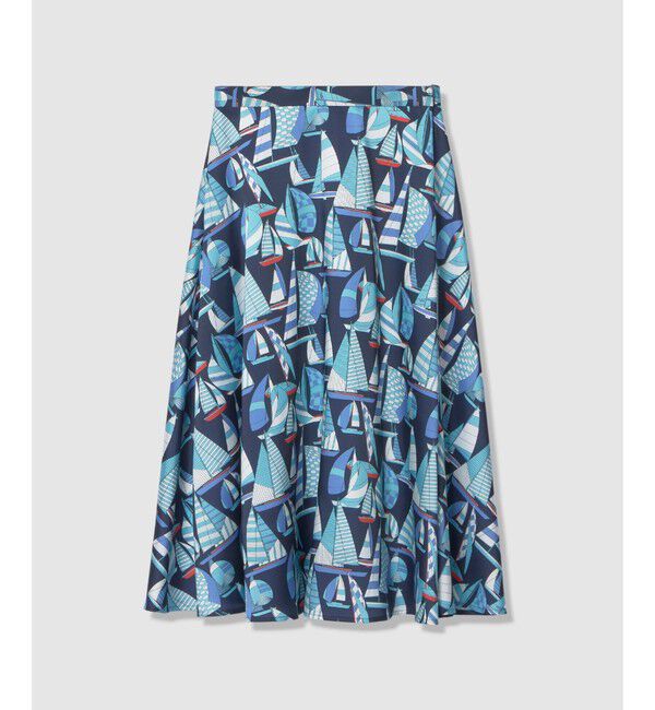 LOULOU WILLOUGHBY「WEB・博多阪急限定【LOULOU WILLOUGHBY】RATTI マリーナプリントフレアスカート」|スカート|