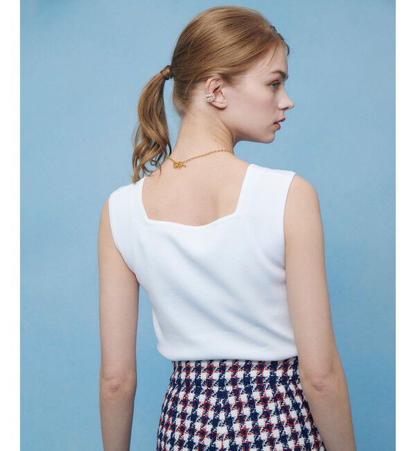 LOULOU WILLOUGHBY「【LOULOU WILLOUGHBY】スクエアタンクトップ」|タンクトップ|