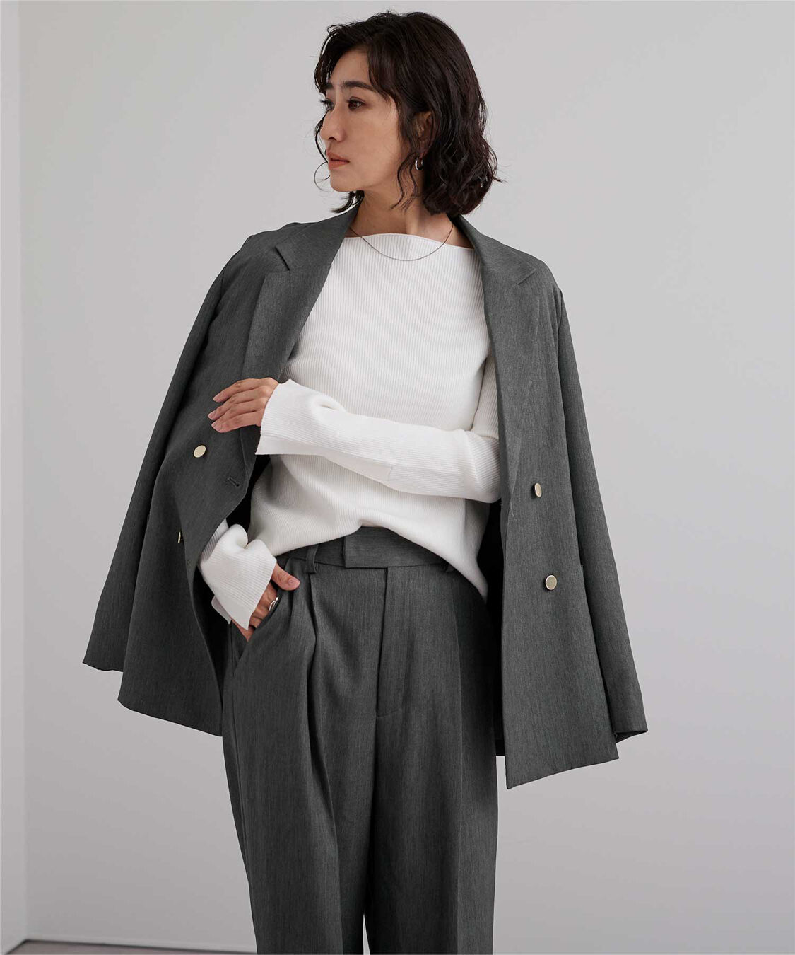 ur's「テーラードダブルブレストジャケット」|テーラードジャケット|