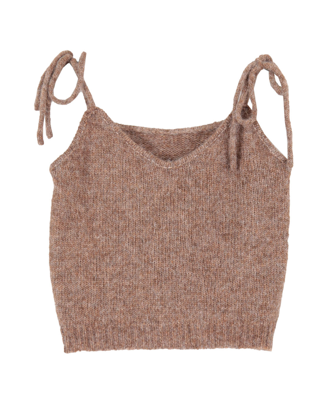 titivate「リボンデザインニットキャミソール」|ニット・セーター|ブラウン