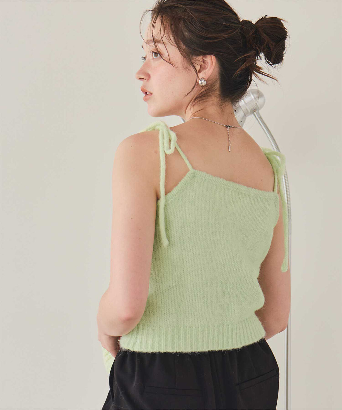titivate「リボンデザインニットキャミソール」|ニット・セーター|