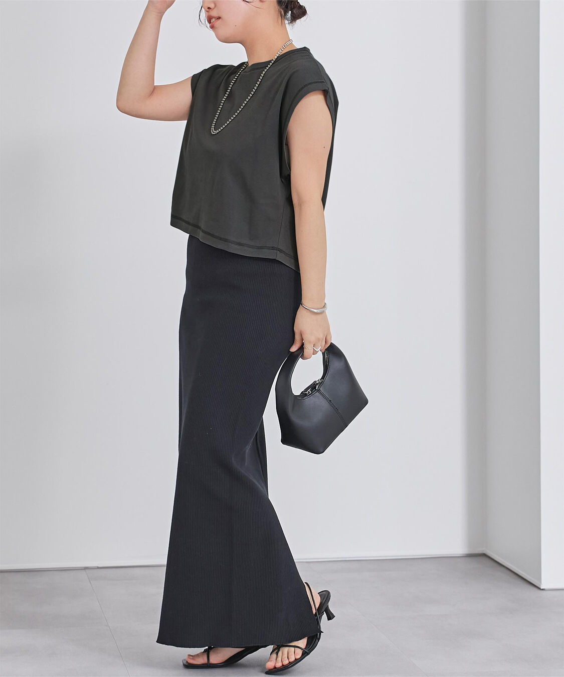 ur's「汗染み防止ワイドスリーブTシャツ」|Tシャツ・カットソー|