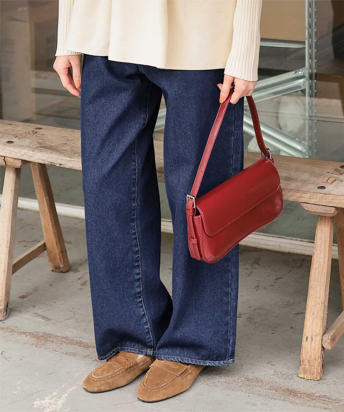 titivate「ストレートシルエットデニムパンツ」|デニム|