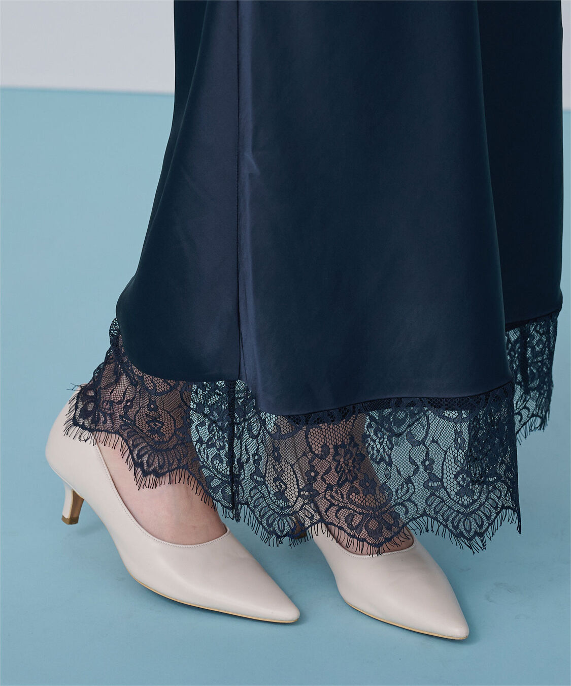 ur's「レースサテンマーメイドスカート」|スカート|