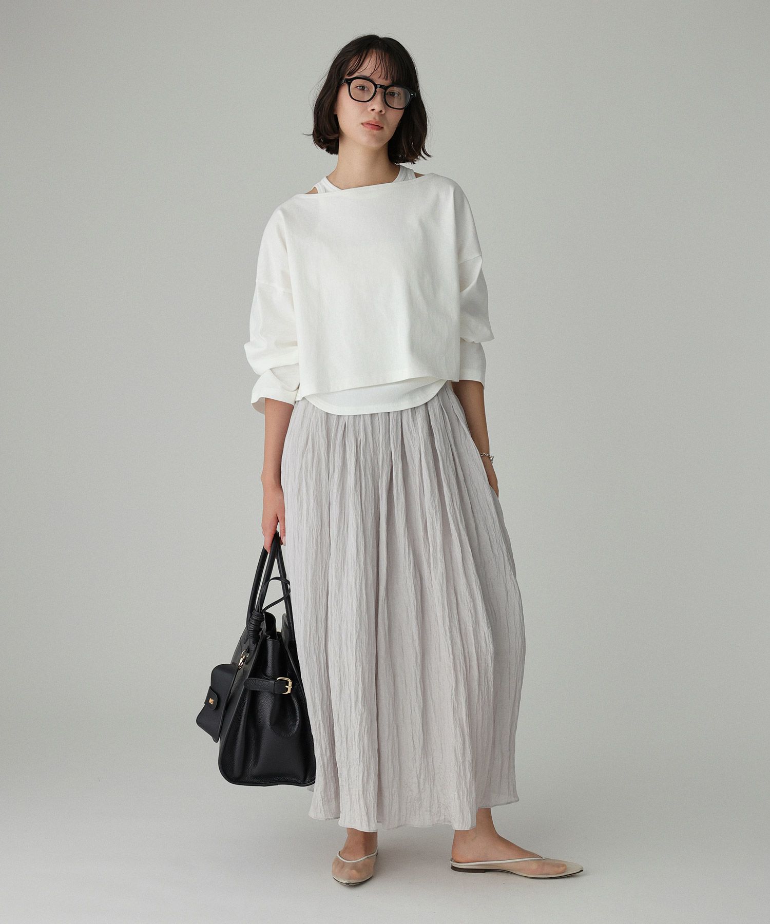 BABYLONE「ワイドショートT&times;タンクSET」|Tシャツ・カットソー|