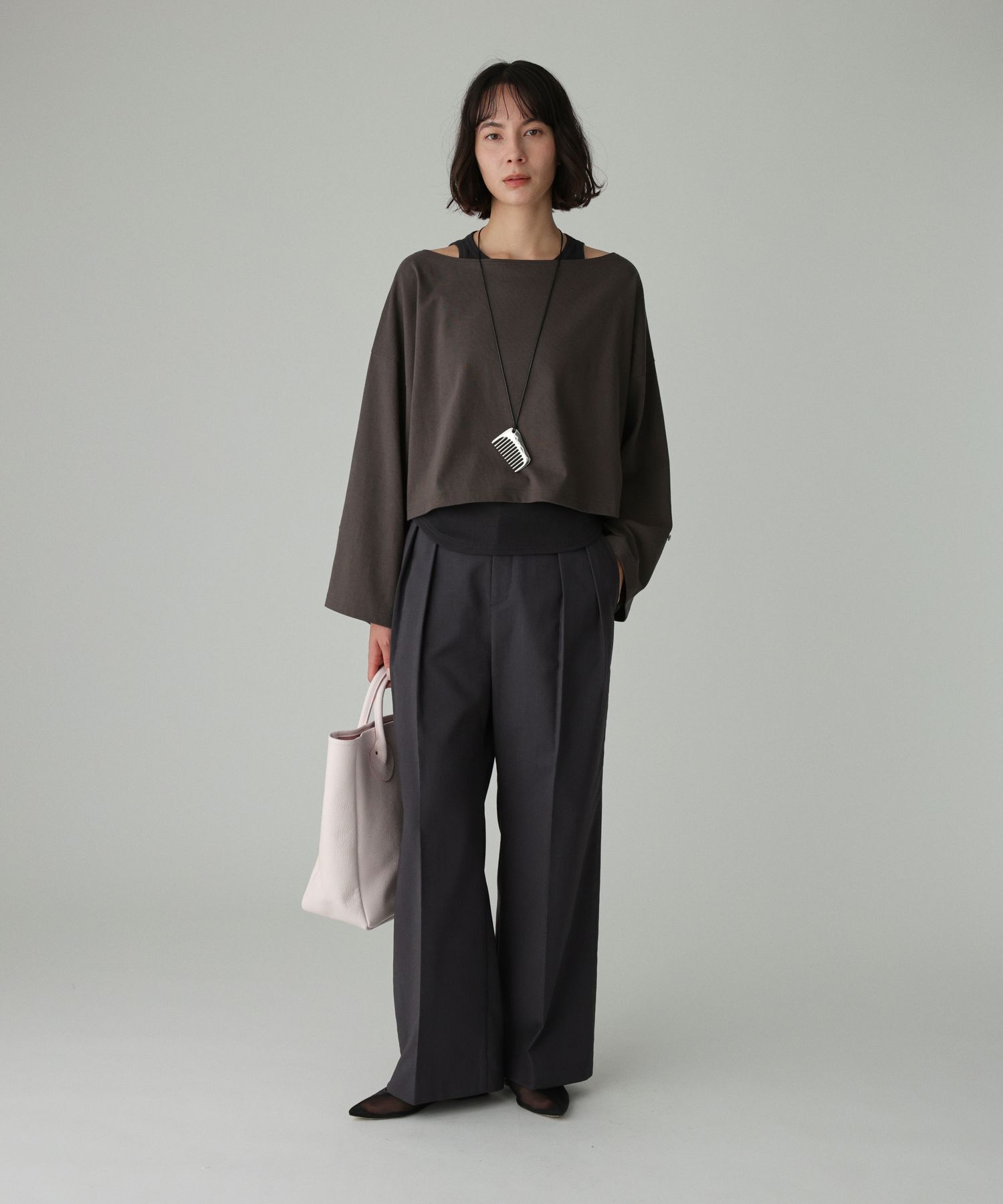 BABYLONE「ワイドショートT&times;タンクSET」|Tシャツ・カットソー|