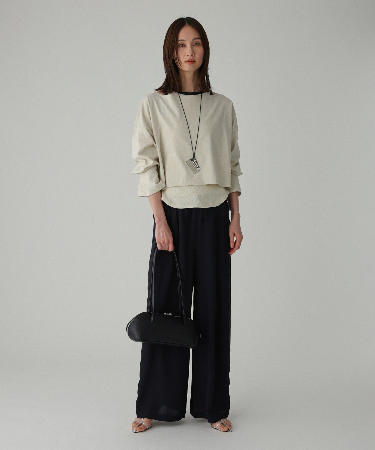 BABYLONE「ワイドショートT&times;タンクSET」|Tシャツ・カットソー|