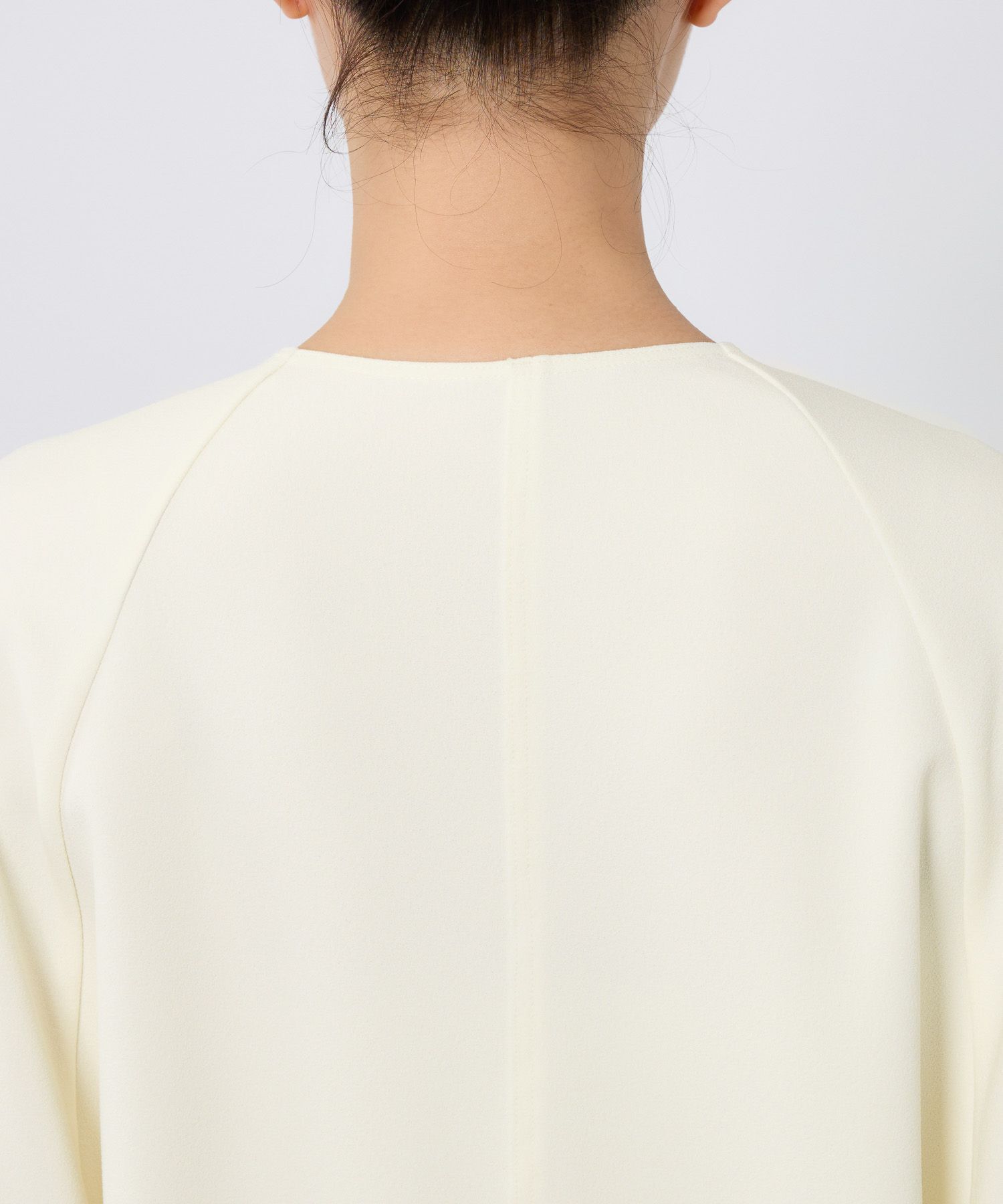 BABYLONE「【多機能素材】ジョーゼットVネックプルオーバー」|シャツ・ブラウス|