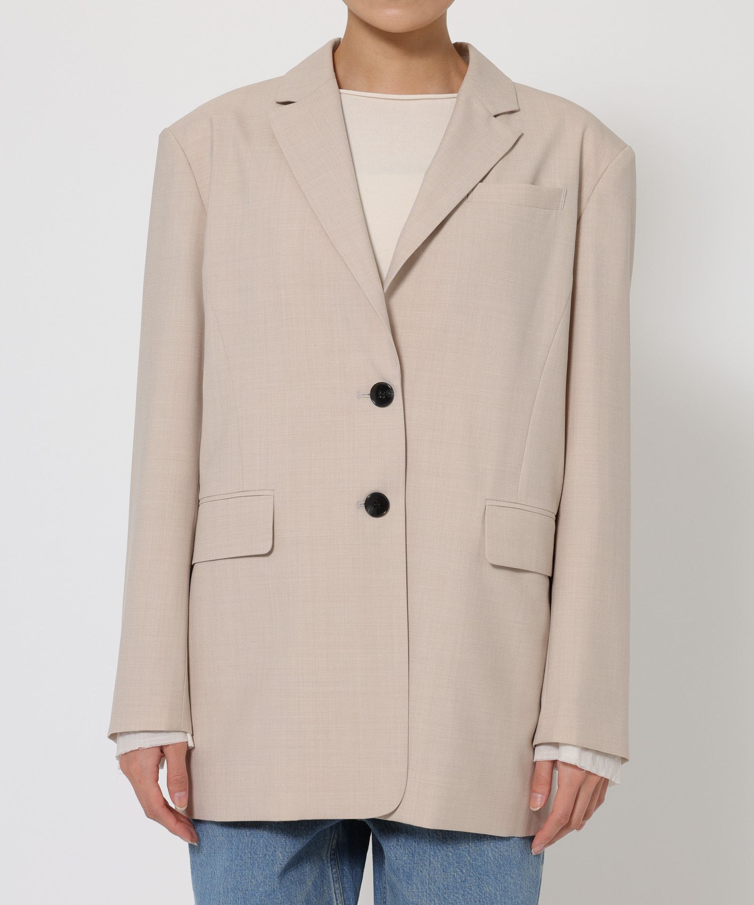 BABYLONE「オーバーシングルジャケット」|テーラードジャケット|