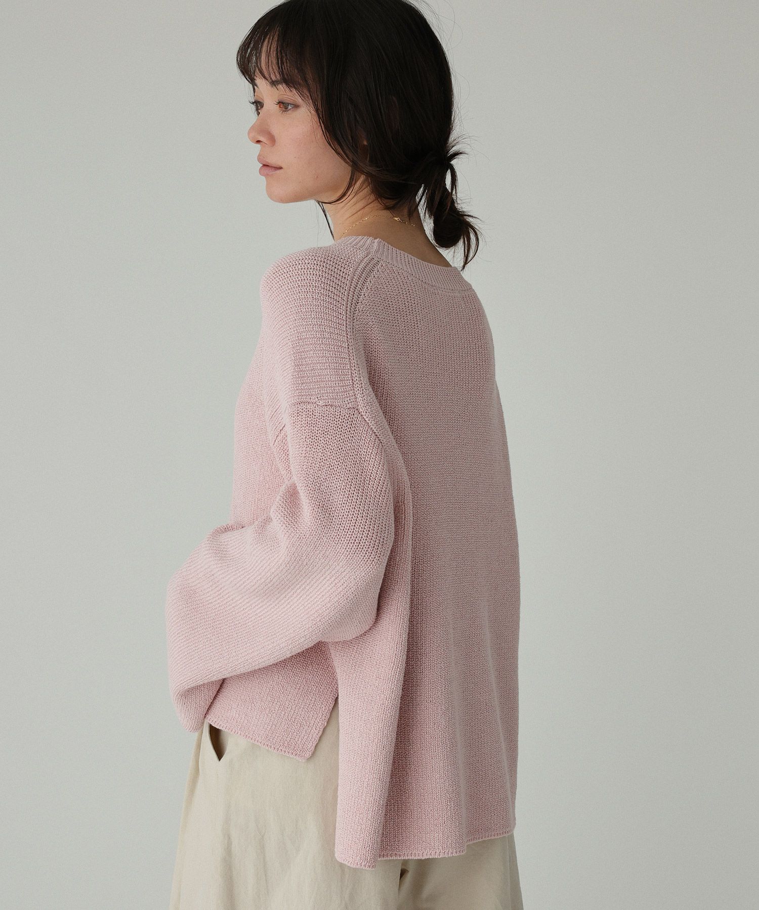 BABYLONE「カタアゼニットプルオーバー」|ニット・セーター|ﾋﾟﾝｸ