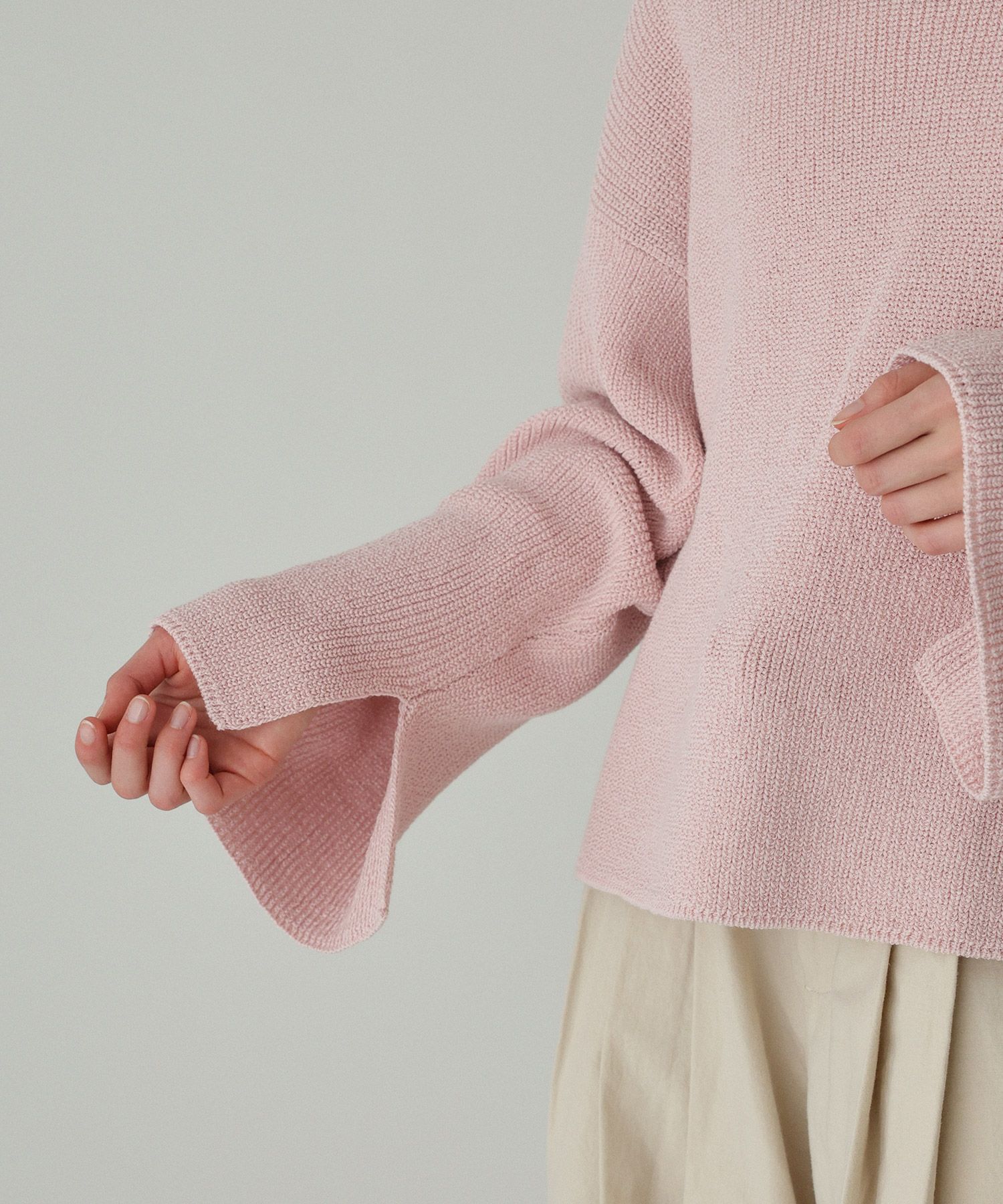 BABYLONE「カタアゼニットプルオーバー」|ニット・セーター|