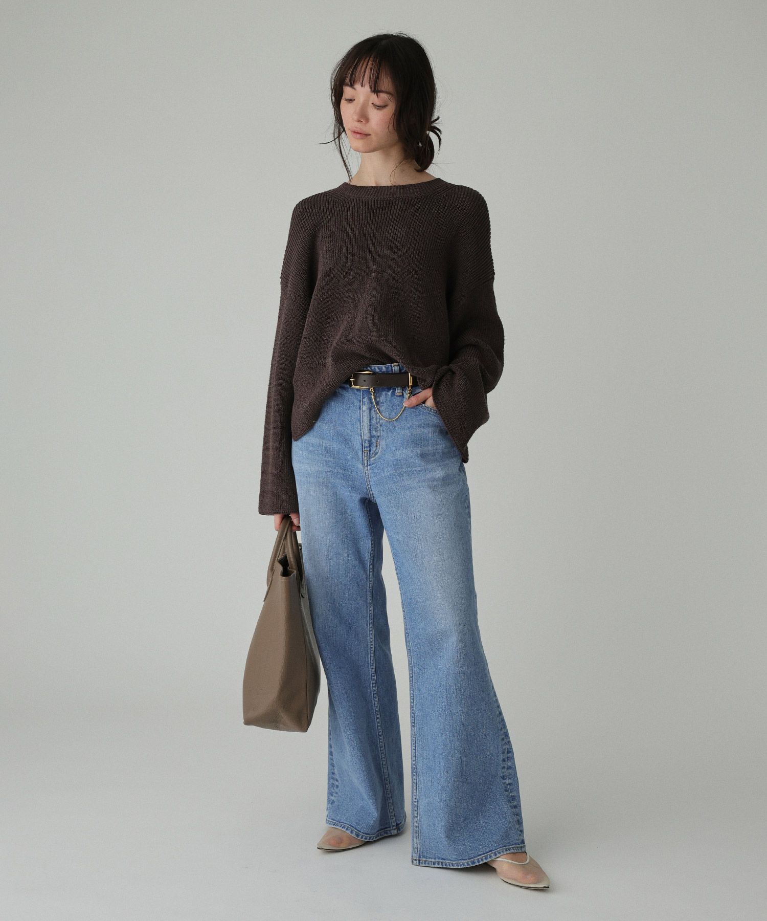 BABYLONE「カタアゼニットプルオーバー」|ニット・セーター|