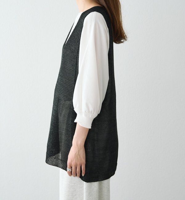  「テープヤーンニットベスト」|ニット・セーター|