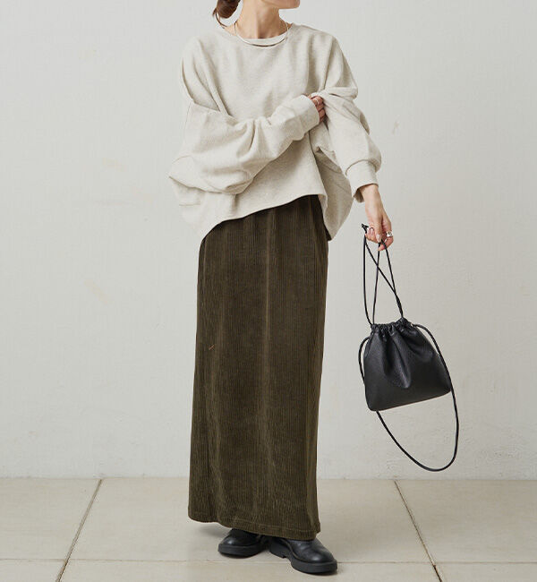  「【サイズ展開/＠yns628＆＠e_r_i_125企画】ストレッチコールスカート」|スカート|