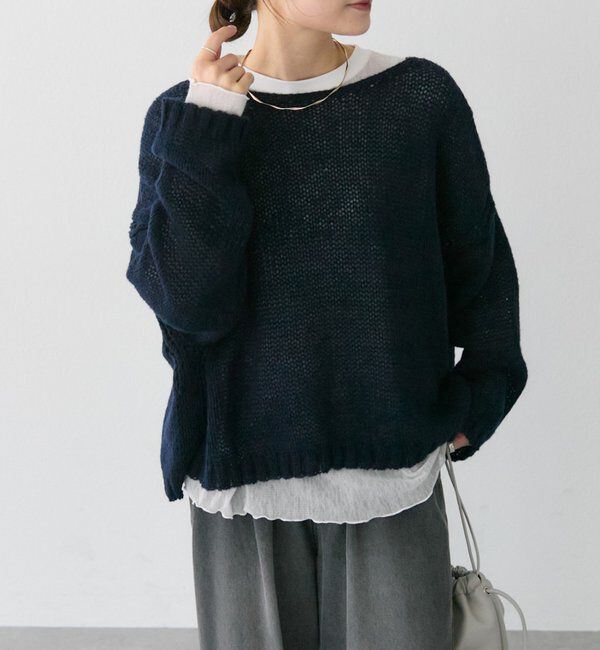  「3Gドロップ天竺ニットプルオーバー」|プルオーバー|