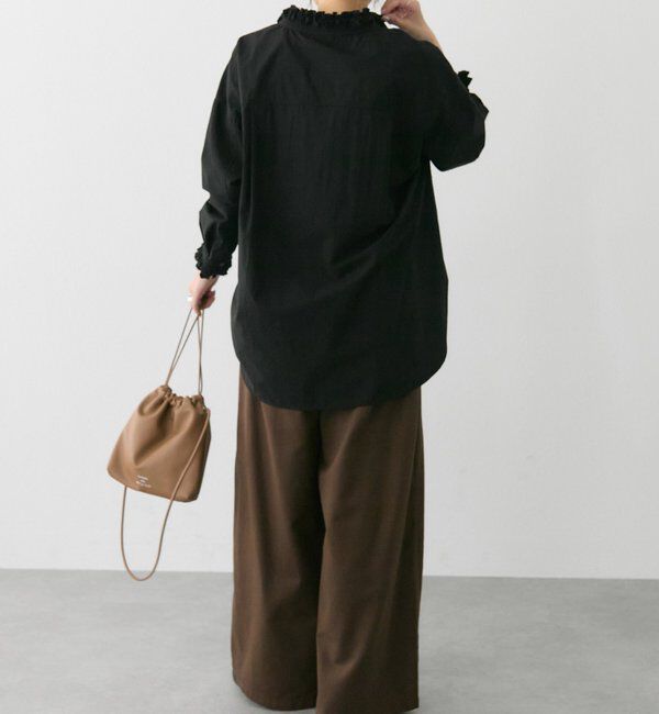  「コットンレーヨンツータックワイドパンツ」|その他|
