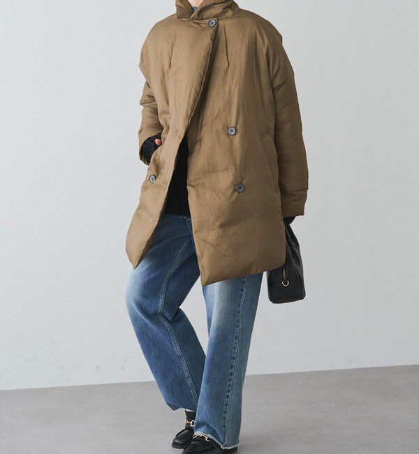  「リサイクルダウンテーラードコート」|ダッフルコート|