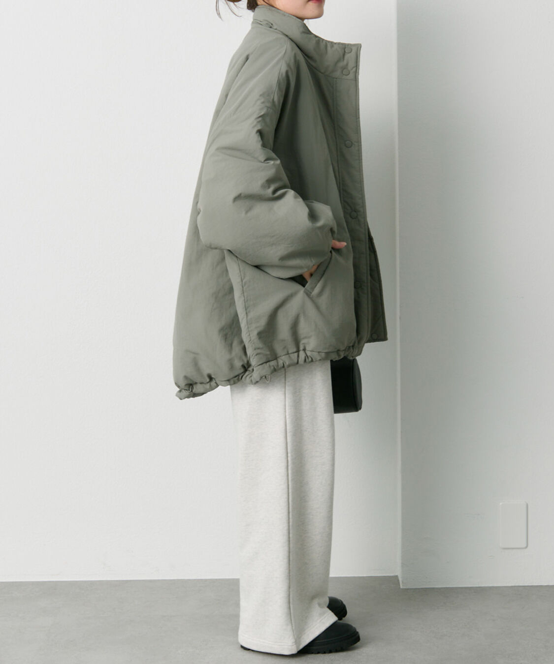  「【WEB限定】リバーシブルスタンドカラーパファージャケット」|テーラードジャケット|