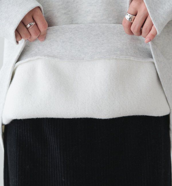  「裏ボアロゴ刺繍スウェット」|プルオーバー|