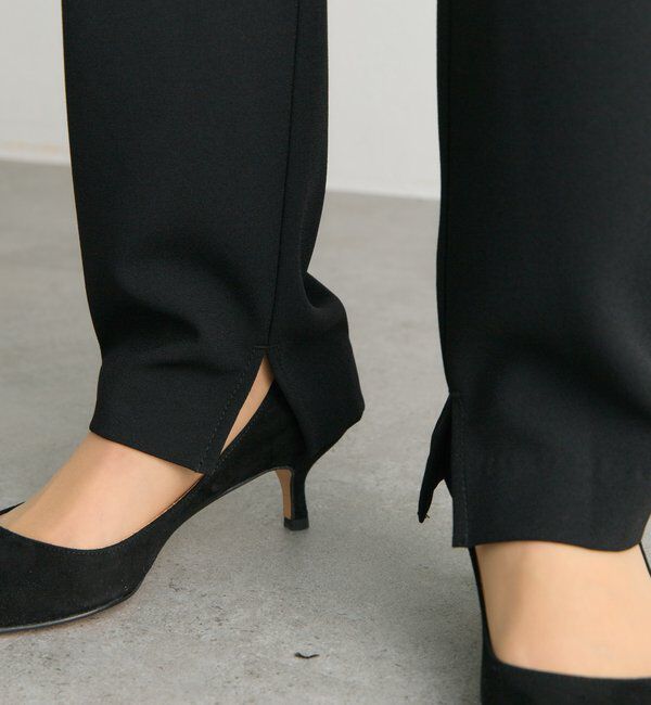  「【Du noir】ストレッチジョーゼットインスリットパンツ」|その他|