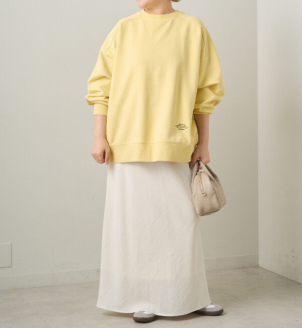  「ロゴ刺繍チュニックスウェット」|プルオーバー|